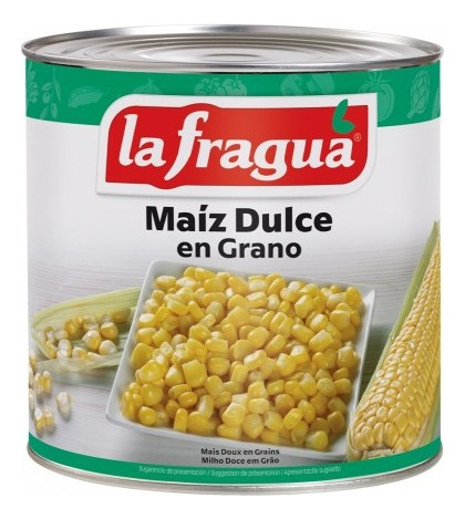 Lata Maiz Dulce 2.5kg La Fragua 0558 Ml.