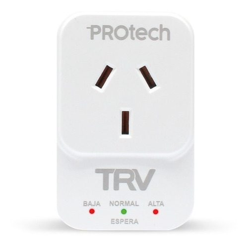 Protector De Tensión Protech E Audio Smart-tv-consolas 2200w Color Blanco