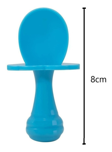 Imagem 3 de 4 de Kit Talher Treinamento Bebê Introdução Alimentar Azul Buba