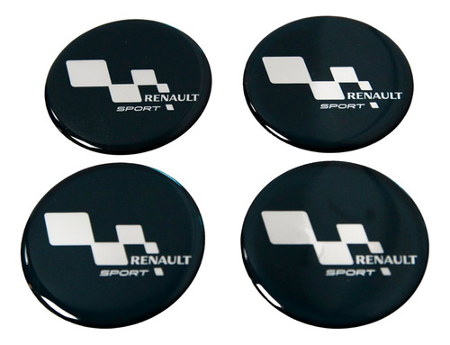 Adesivos Emblema Resinado Roda Renault 55mm Cl19 Fk