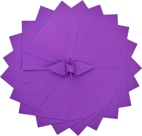 100 Papel Origami Doble Cara Color 6x6 Pulgadas Cuadrad...