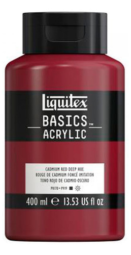 Tinta Acrílica Liquitex Basics Acrylic 400ml Cor Cadmium Red Deep Hue