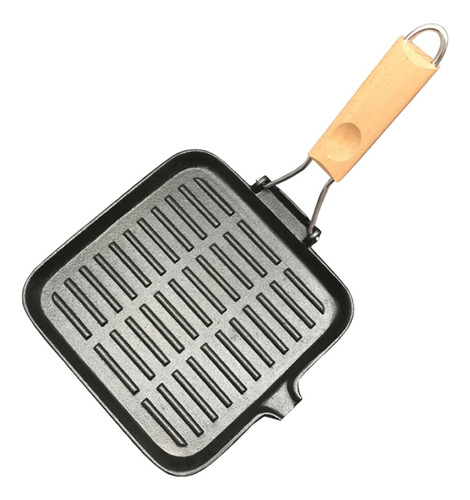 Imagen 2 de 9 de Parrilla De Hierro Fundido De Inducción Sartén Sartén