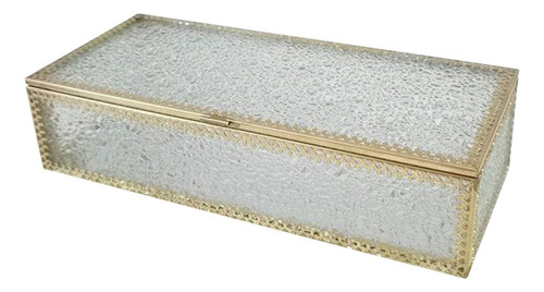 Joyería Baratija Caja De Cristal Ornamentado Caja De