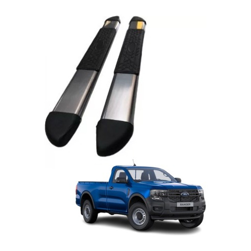 Estribos Ford Ranger 2013 A 2023 Cabina Sencilla Cromo 5.5 