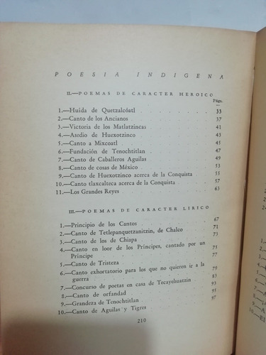 Poesía Indígena (Usado)