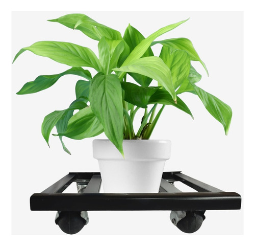 Macetero Base Soporte De Metal Para Maceta Con Llanta 360°