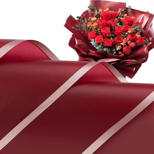 20 Hojas De Papel De Regalo Dorado For Ramos De Flores