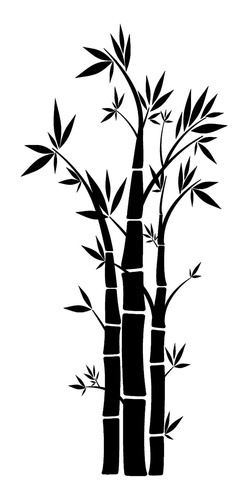 Adesivo De Parede - Natureza Bambu 120x56cm