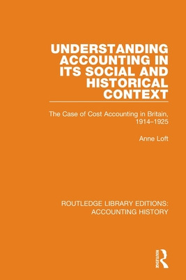 Libro Understanding Accounting In Its Social And Historic...