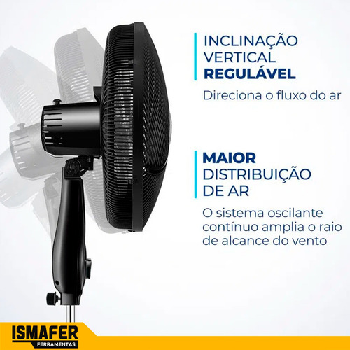 Ventilador de Coluna Mondial Vsp-40c-nb 6p 40 Cm 220V