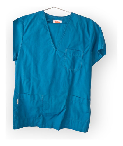 Ambo Saber Escote En V - Mujer Con Pantalon De Regalo Azul Petróleo Lisa 0 (Usado)