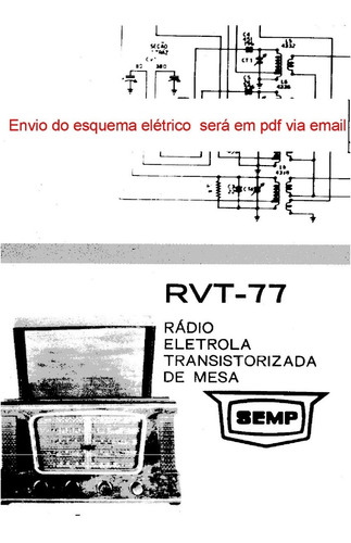 Esquema Eletrico Radio Semp Rvt77 Rvt 77 Rv T77 Em Pdf (Usado)