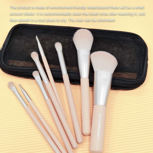 Sistema Profesional Del Cepillo Del Maquillaje, 8 Cepillos C