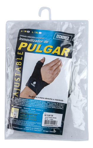 Inmovilizador De Pulgar Tecnomed T. S/m