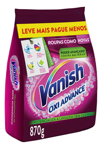 Tira Manchas Em Pó Oxi Advance 870g Vanish