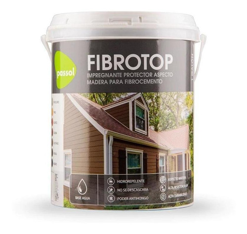 Fibrotop Nogal 1 Galon Protector Con Color Para Fibrocemento