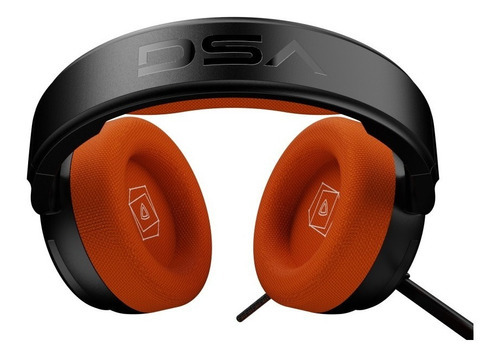 Auriculares Pc Gamer Vsg Pentagon Naranja Stereo Usb 2.0