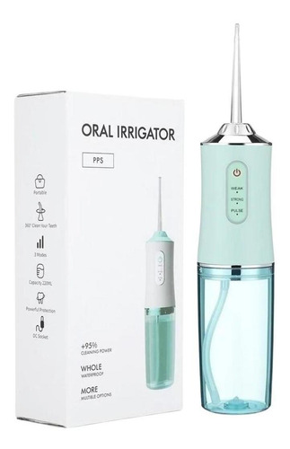 Irrigador Oral Limpa Dentes 220ml Portatil Limpeza Profunda