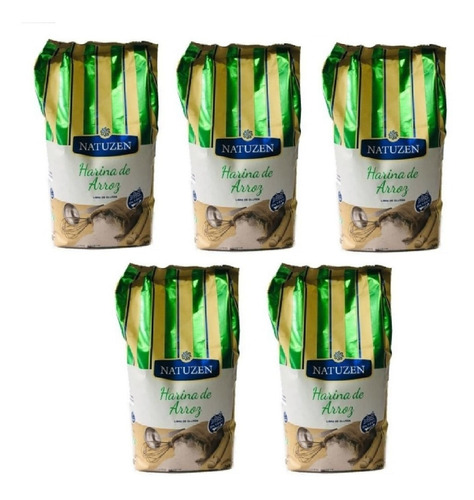 Pack X 5 Harina De Arroz Natuzen X 1kg (celiacos) 