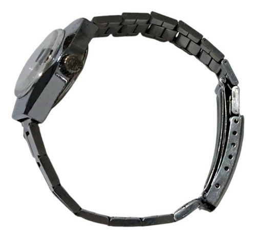Reloj Pulsera Tressa Mujer A Cuerda Vintage 17 Jewels Plateado Plateado Turquesa Tornasolado (Usado)
