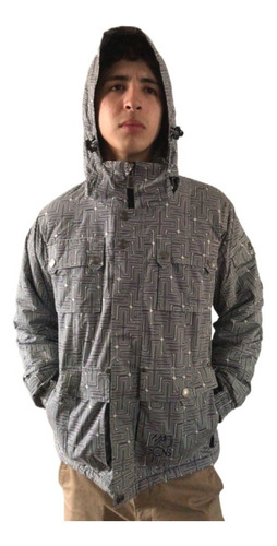 Parka Juvenil Snow Maui And Sons 5m272-ii10 Blanco-negro