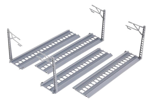 4 Uds. Modelo De Riel De Vía De Tren Ferroviario Para Mesa