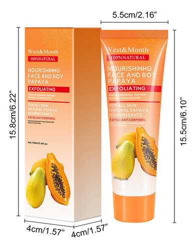 Crema Exfoliante N Papaya Essence Gx7n Hidratante Suavizante