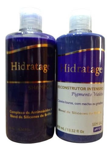 Shampoo & Reconstrutor Intensivo Pigmento Violeta Hidratage