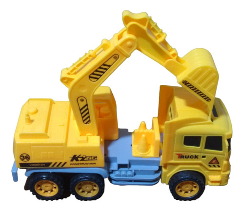 Camión Retro Excavadora  Xh Toys Juguetes De 23 Cm De Largo