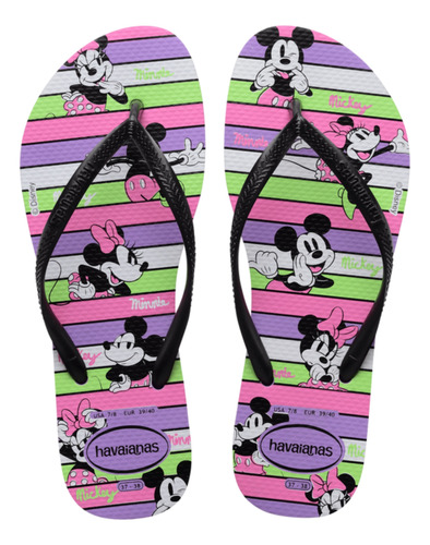 Ojotas Havaianas Kids Slim Disney Niña Originales