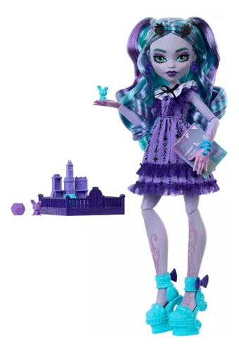 Monster High Fearbook Muñeca Twyla Fashion Universitaria