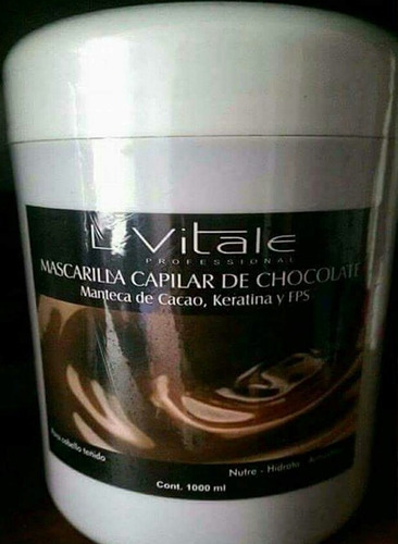 Mascarilla 1000ml Lina Vitale Chocolate Hair Argan Keratina