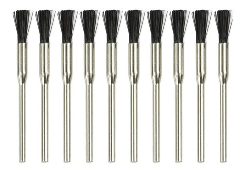 10 Piezas Cepillos Nylon Accesorio Dremel Vástago 3mm