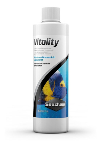Vitality 250ml - Seachem - Vitaminas Para Peces