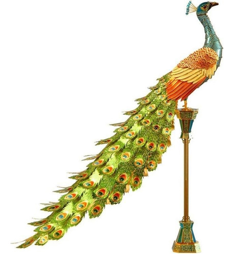 Pavo Real Peacock Rompecabezas 3d Metal Earth Fascinations