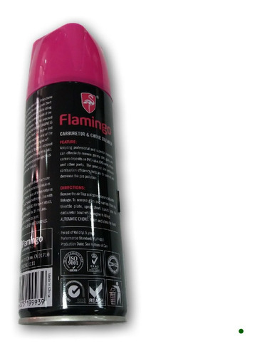 Imagen 3 de 3 de Limpia Carburador Flamingo 450ml Moto