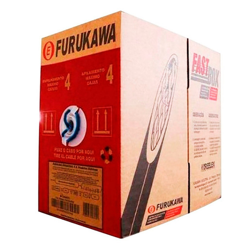 Bobina Cable Utp Furukawa 23200041 Cat5e X 305 Mts Gris Cmx