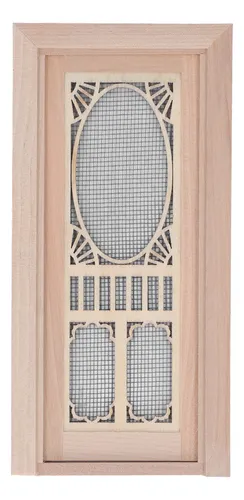 Pantalla De Madera Para Puerta De Muñecas, Abedul, Tamaño 1: