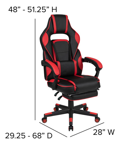 Escritorio Negro Para Juegos Con Silla Reclinable Y Soporte