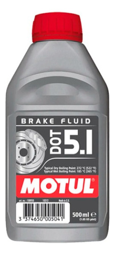 Óleo Liquido Fluido Freio Motul Dot 5.1 Brake Fluid 500ml