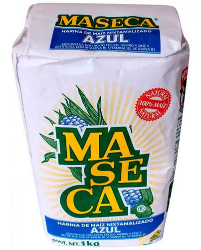 Harina De Maíz Maseca Azul 1kg