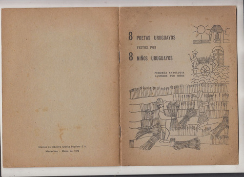 1972 8 Poetas Uruguayos Vistos Por 8 Niños Antologia Escolar