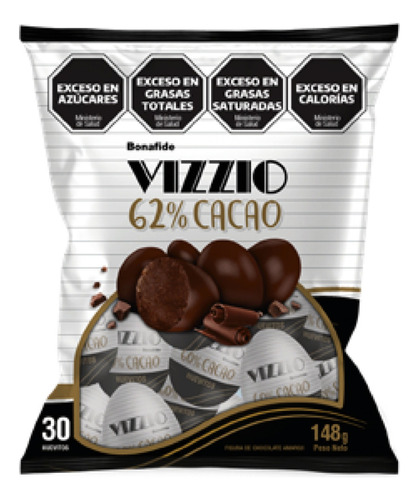 Huevo De Pasccua Mini Huevos Vizzio Cacao 62% X 148g