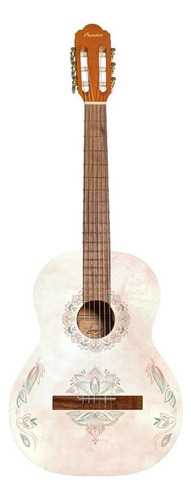 Guitarra criolla clásica Bamboo GC-36-LOTUSMANDALA para diestros natural