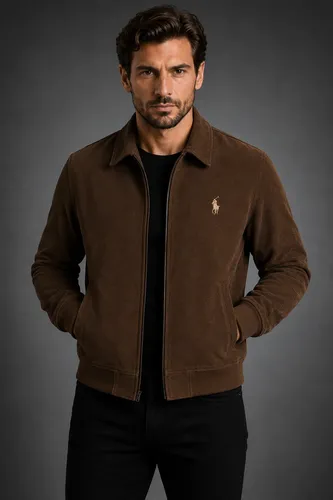 Jaqueta Bomber Polo Ralph Lauren Masculina Marrom Suede | MercadoLivre