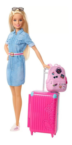 Barbie Viajante Adventures Viajeira Com Acessórios Mattel