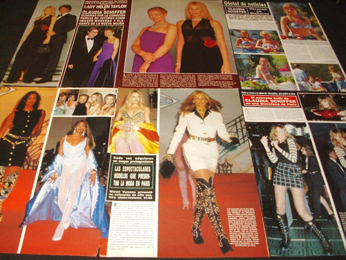 (ab073) Claudia Schiffer * Recortes Revistas Clippings (Usado)