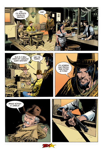 Tex Edição Especial Colorida Nº 18 - Noite Longa Em Coyot, De Boselli, Mauro., Vol. 1. Editorial Mythos Editora, Capa Mole, Edição Edição Especial Colorida Em Português