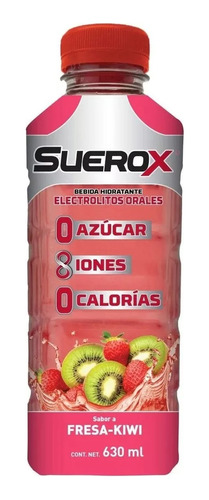 Suerox Fresa - Kiwi 630ml Electrolitos Orales 8 Iones Adulto